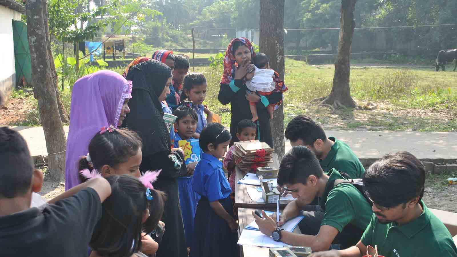 People registering